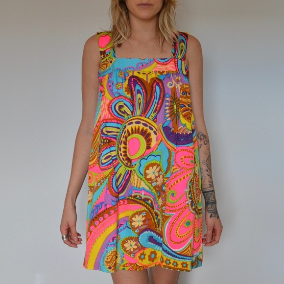 Milly of New York Psychedelic Print Dress - Picture 1 of 3